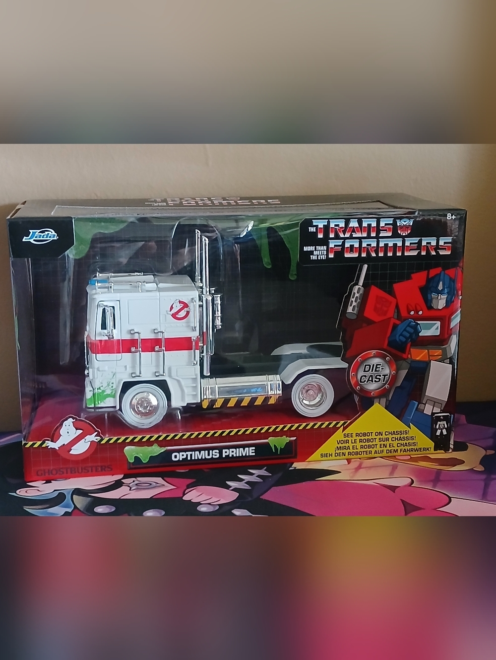 Transformers Optimus Prime Ghostbusters Edition Die-Cast Truck Large 1:24 Scale